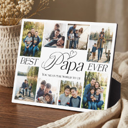 Bester Papa überhaupt personalisierte Fotocollage Fotoplatte