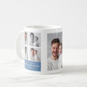 Bester Papa überhaupt Personalisierte Fotocollage Kaffeetasse (Vorderseite Links)
