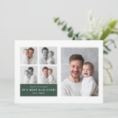 Bester Papa überhaupt Personalisierte Fotokarte |  Feiertagskarte (Stehend Vorderseite)
