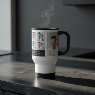 Bester Papa überhaupt Personalisiertes Foto Reisebecher