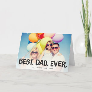 Bester Papa überhaupt Vatertags-Fotogrußkarte Karte