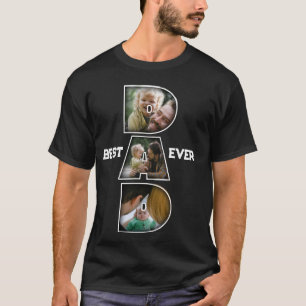 Bester Papa überhaupt Vatertagsgeschenk 3 Foto-Aus T-Shirt
