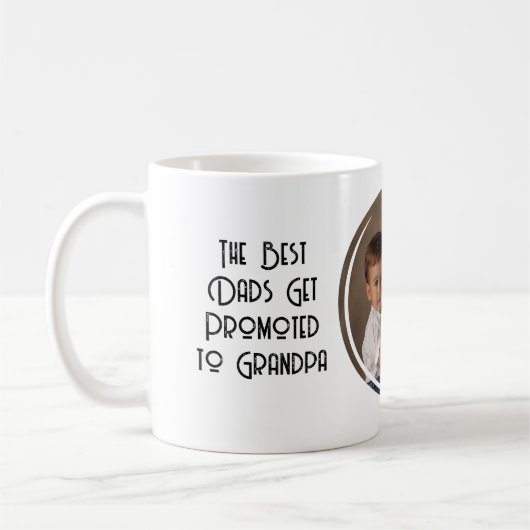 Bester Papa und benutzerdefiniertes Foto Kaffeetasse (Links)