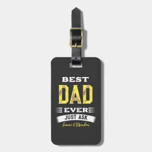 Bester Papa Vater Aller Zeiten Frag Mich Lustig Gepäckanhänger