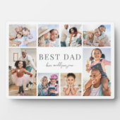 Bester Papa Vatertag Fotocollage Fotoplatte (Vorderseite)