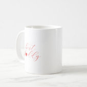 Bester Papa, Vatertagsgeschenk, Papa Kaffeetasse (Vorderseite Links)