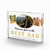 Bester Papa Vatertagsgeschenk von Kindern Foto (Rechts)