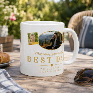 Bester Papa Vatertagsgeschenk von Kindern Foto  Jumbo-Tasse