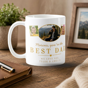 Bester Papa Vatertagsgeschenk von Kindern Foto  Kaffeetasse