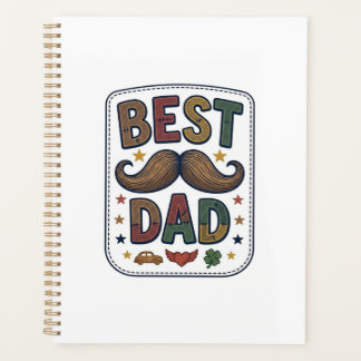 Bester Papa Vintage-Schnurrbart-Vektor-Vater-Desig Planer