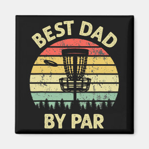 Bester Papa von Par Disc Golf Golfer Spieler Lusti Magnet