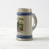 Bester Papa von Par Golf-Vater Lustig Bierglas (VorderseiteRechts)
