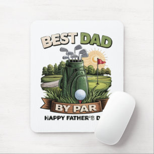 Bester Papa von Par Golf-Vater Lustig Mousepad