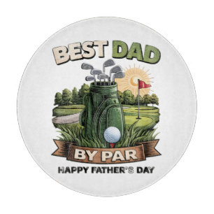 Bester Papa von Par Golf-Vater Lustig Schneidebrett