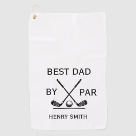 Bester Papa von Par Golf Vatertag Daddy-Geschenk Golfhandtuch