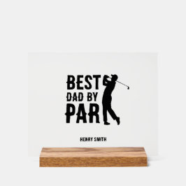Bester Papa von Par Golf zum Vatertag Daddy-Gesche Acrylschild