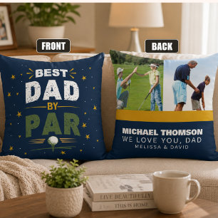 Bester Papa Von Par Moderne Geschenke zum Vatertag Kissen