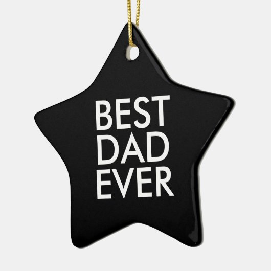 Bester Papa | Weihnachtsgeschenkidee Keramik Ornament (Links)