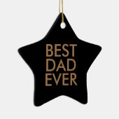 Bester Papa | Weihnachtsgeschenkidee Keramik Ornament (Rechts)