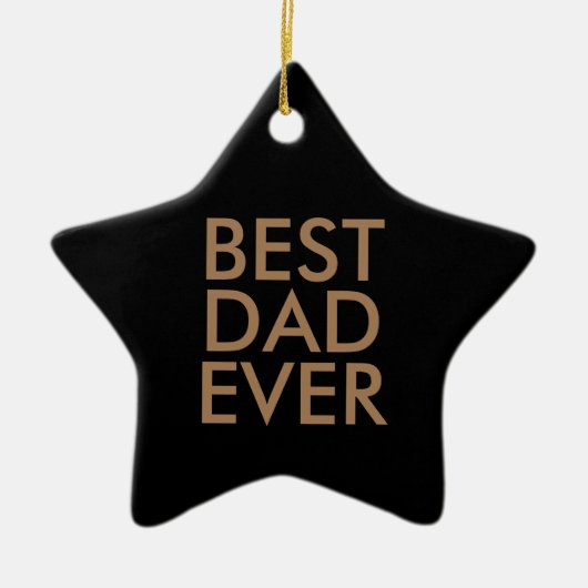 Bester Papa | Weihnachtsgeschenkidee Keramik Ornament (Vorne)