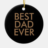 Bester Papa | Weihnachtsgeschenkidee Keramik Ornament (Vorne)