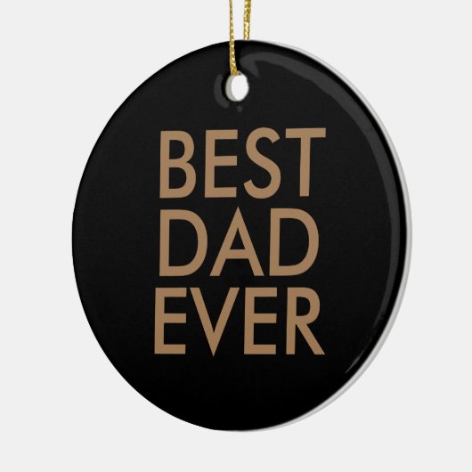 Bester Papa | Weihnachtsgeschenkidee Keramik Ornament (Links)