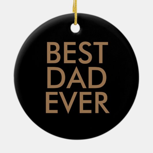 Bester Papa | Weihnachtsgeschenkidee Keramik Ornament (Hinten)