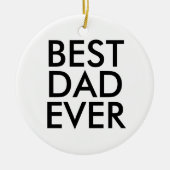 Bester Papa | Weihnachtsgeschenkidee Keramik Ornament (Vorne)