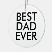 Bester Papa | Weihnachtsgeschenkidee Keramik Ornament (Links)