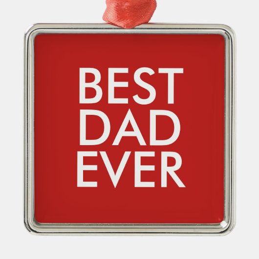 Bester Papa | Weihnachtsgeschenkidee Ornament Aus Metall (Vorne)
