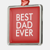 Bester Papa | Weihnachtsgeschenkidee Ornament Aus Metall (Links)
