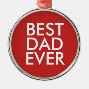 Bester Papa Weihnachtsgeschenkidee Ornament Aus Metall