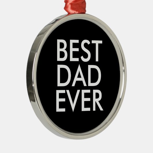 Bester Papa | Weihnachtsgeschenkidee Ornament Aus Metall (Rechts)
