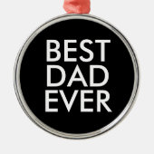 Bester Papa | Weihnachtsgeschenkidee Ornament Aus Metall (Vorne)