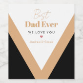 Bester Papa Weinetikett (Einzelnes Label)