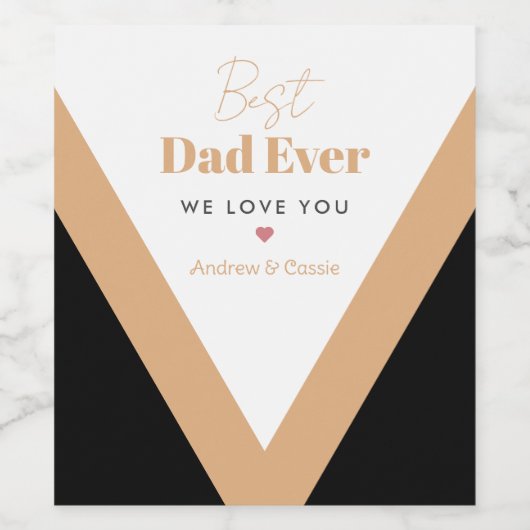 Bester Papa Weinetikett (Einzelnes Label)