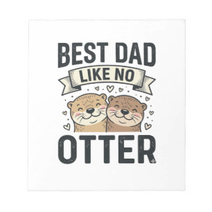 Bester Papa wie kein anderer Otter Süßer Otter Vat Notizblock