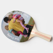 Bester Papa zweimal über Foto von Zwillingen Tischtennis Schläger (Seitenansicht)