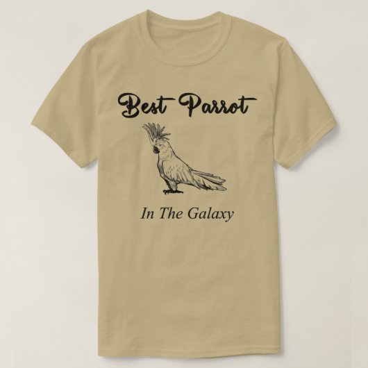 Bester Papagei in Galaxy Papagei Designs Cockatoo T-Shirt (Design vorne)