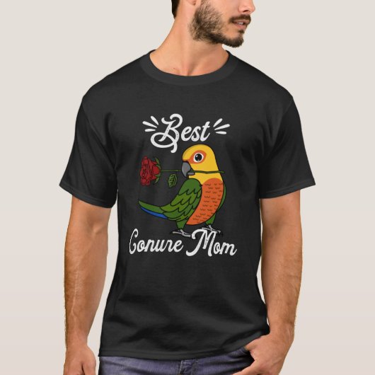 Bester Papagei Mama I Jenday Conure T-Shirt (Vorderseite)
