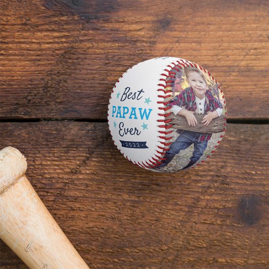 Bester Papaw je | Foto des Großvaters Baseball