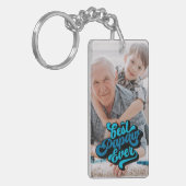 Bester Papaw je | Opa-Foto Schlüsselanhänger (Vorderseite links)