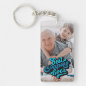 Bester Papaw je | Opa-Foto Schlüsselanhänger (Vorderseite)