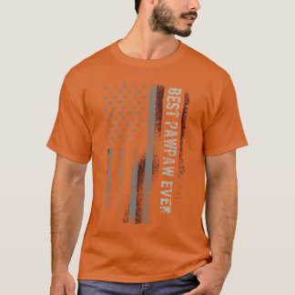 Bester Papaya Aller Amerikanische Flagge Lustiger T-Shirt