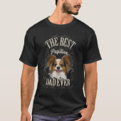 Bester Papillon-Vater je Continental Toy Spaniel G T-Shirt (Vorderseite)