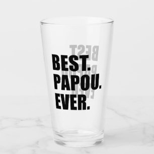 Bester Papou überhaupt griechischer Großvater Glas