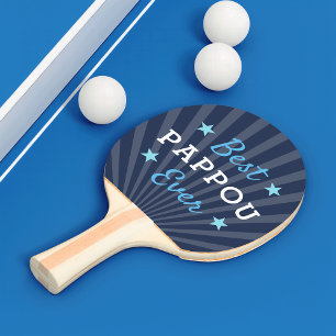 Bester Pappou je   Cooler Großvatertag Tischtennis Schläger
