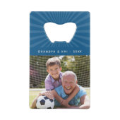 Bester Pappou je | Foto für kundenspezifische Groß Geldbeutel Flaschenöffner (Rückseite)