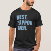 Bester Pappou je griechischer Großvater T-Shirt (Vorderseite)