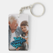 Bester Pappou je | Opa-Foto Schlüsselanhänger (Rückseite)